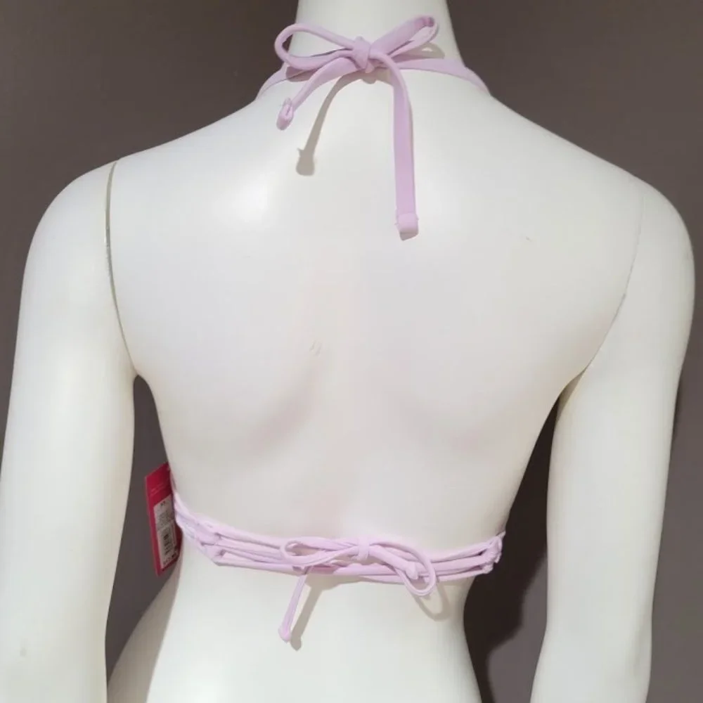 Xhilaration Lilac Ruffle Bikini Top